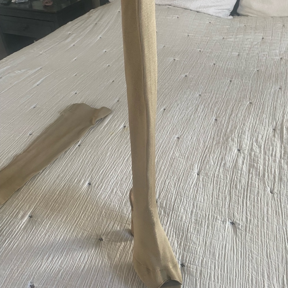 Yeezy season 2 over the knee heels